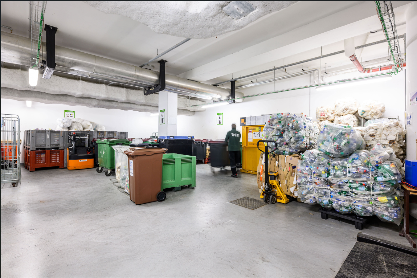 Installation de tri et de recyclage en entreprise